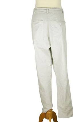 Pal Offner Trousers Grey low drop crotch trousers view 3